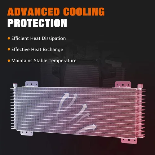 Vista 2 de LPD47391 Kit de enfriador de aceite de transmisión de baja presión de 40 k compatible con servicio pesado 40,000 GVW máx. con hardware de montaje