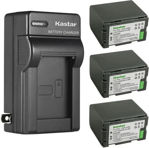 Vista 5 de Kastar Cargador de batería de pared CA de repuesto para Panasonic CGR-D08, D08S, CGR-D16, D16S, CGR-D28, D28S, Panasonic PV-DV800, PV-DV800K