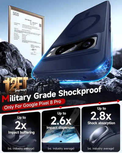 Vista 1568 de LeYi Funda para teléfono Samsung-S23: protector de pantalla e imán MagSafe Púrpura