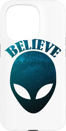 Vista 14 de iPhone 16 Alien - UFO Aliens Believe Galaxy Case