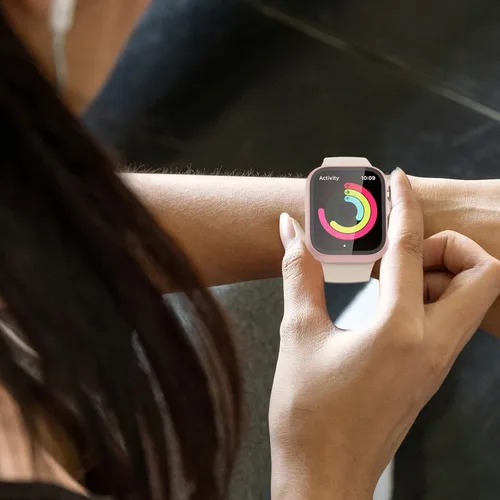 Vista 6 de JZK - Juego de 12 fundas con protector de pantalla de vidrio templado para Apple Watch Series 3/2/1 de 38 mm, JZK Funda protectora de PC duro