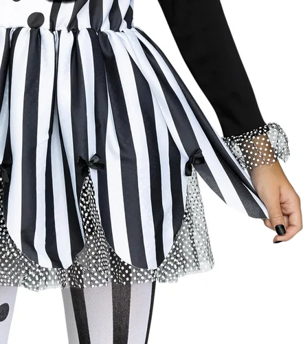 Vista 4 de Fun World Disfraz de payaso asesino grande para niñas, multicolor, talla XL