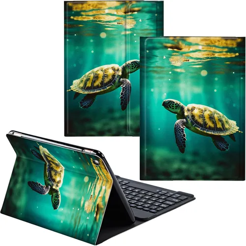 Vista 86 de Funda para Samsung Galaxy Tab S6 Lite 2022/2020 Teclado Inalámbrico Desmontable y Cubierta De Soporte De Cuero PU Funda Protectora Para Samsung