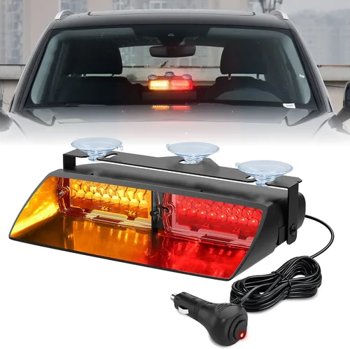 Vista 14 de Nilight Luces estroboscópicas de emergencia para parabrisas, luces de advertencia de peligro y seguridad súper brillantes con ventosas LED