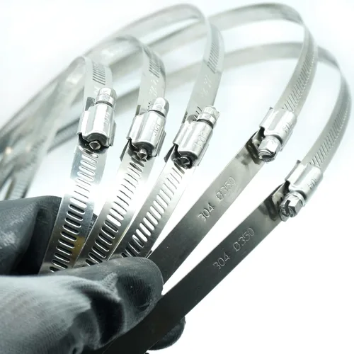 Vista 7 de 5 abrazaderas de manguera grandes de 17.7 pulgadas (diámetro), abrazaderas de manguera de acero inoxidable, abrazaderas de manguera de engranaje