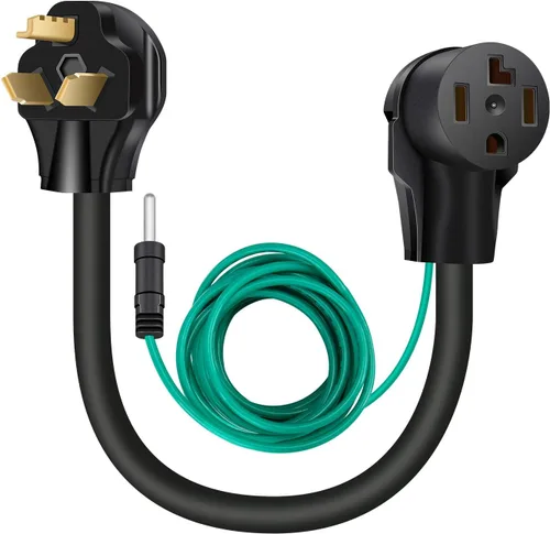 Vista 8 de WELLUCK 1.5FT Adaptador para secadora de 3 puntas a 4 puntas, adaptador de enchufe de secadora de 3 a 4 puntas, adaptador de toma de secadora de 4