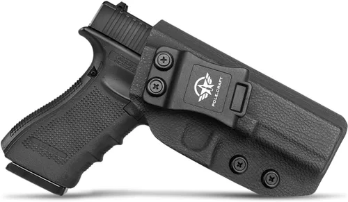 Vista 11 de POLE.CRAFT IWB Funda Kydex de ajuste personalizado: Glock 17 (Gen 1-5) / Glock 22 Glock 31 (Gen 3-4) Pistola – Transporte interior de la cintura