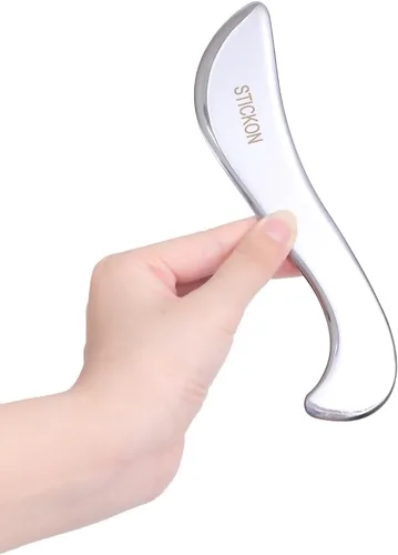 Vista 3 de STICKON Herramienta de raspador muscular Gua Sha de acero inoxidable, herramientas de masaje de raspado, herramientas de terapia física, herramienta