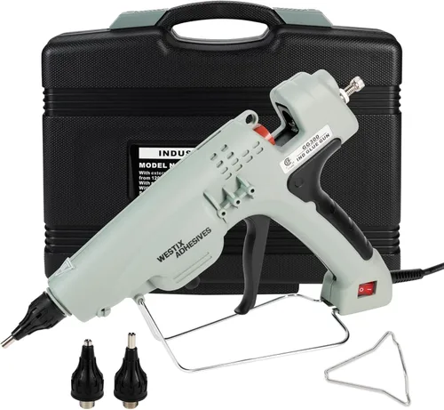 Vista 8 de IDL Packaging GG-220 Pistola de pegamento caliente industrial de 200 W de tamaño completo para barras de pegamento de 1/2 pulgada, calentamiento