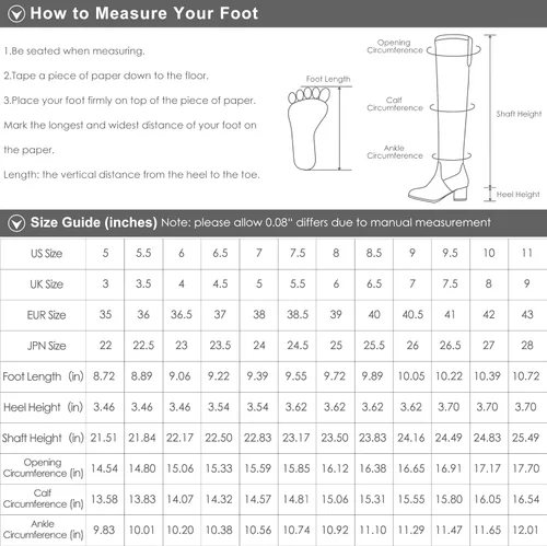 Vista 6 de Dream Pairs - Botas altas sobre la rodilla a la moda ajustadas y con tacón grueso para mujer