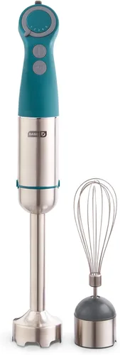 Vista 12 de Dash Chef Series - Batidora de mano de inmersión de 5 velocidades con cuchillas de acero inoxidable, accesorio para batidora y guía de recetas