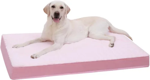 Vista 12 de KSIIA - Cama ortopédica para jaula de perro, impermeable, para perros pequeños, de felpa, lavable, con espuma tipo caja de huevo y funda Negro