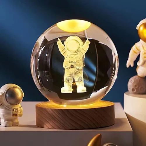 Vista 8 de Lámpara de luna 3D, luces LED, lámpara de escritorio pequeña, lámpara de mesa de luna llena, ideas únicas de regalo de Navidad, luz nocturna