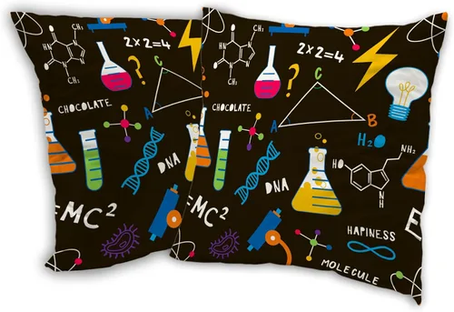 Vista 9 de Juego de 2 fundas de almohada de árboles de Navidad de 18 x 18 pulgadas, fundas de almohada decorativas con nieve y camión rojo, funda cuadrada