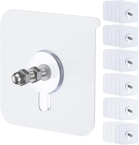 Vista 14 de Uniclife 30 piezas de ganchos autoadhesivos para cuadros, carga máxima de 15 kg, ganchos para cuadros resistentes sin clavos, ganchos de pared