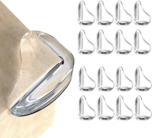 Vista 11 de Paquete de 16 protectores de esquina, protectores de esquina para bebés, protector de esquina de mesa y parachoques de seguridad de bordes