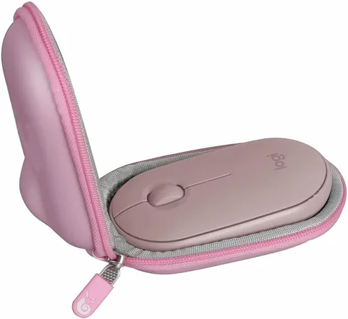 Vista 7 de Hermitshell Funda de viaje para Logitech Pebble M350 / Pebble Mouse 2 M350s / M355 mouse inalámbrico portátil (negro)