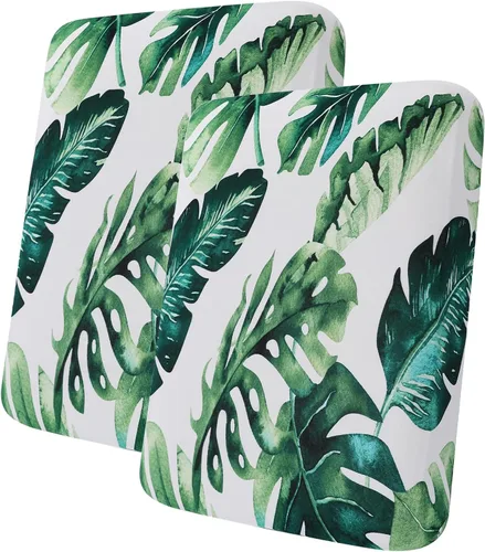 Vista 243 de hyha Fundas de cojín de sofá estampadas, fundas de sofá florales lavables para sofás con 2 cojines, fundas de cojín de patrón elástico para muebles