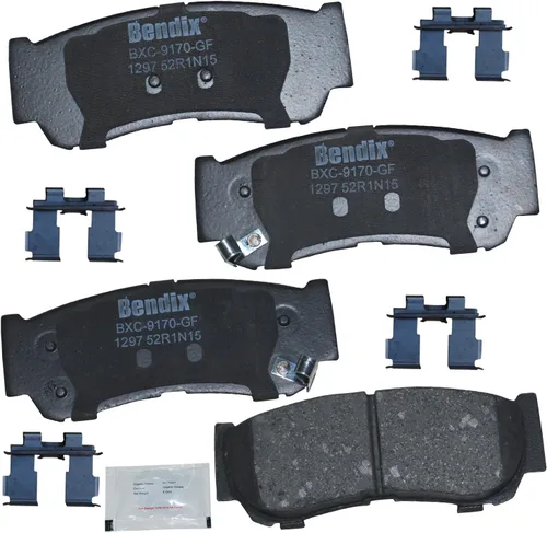 Vista 161 de Bendix Priority1 CFC154 - Juego de pastillas de freno de disco para Avanti II, Century, LeSabre, Regal, Riviera, chasis comercial, DeVille