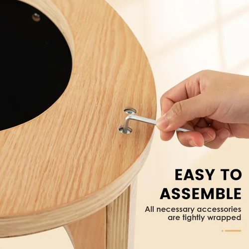 Vista 8 de Giantex Silla ergonómica arrodillada, silla de postura para escritorio con cojín, marco de madera maciza, carga máxima de 330 libras, cómoda silla