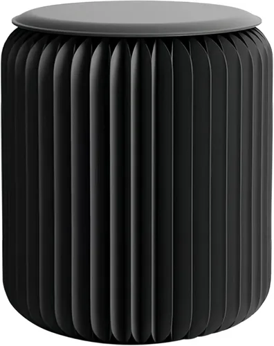 Vista 12 de Taburete plegable - Muebles para el hogar de 12 pulgadas, capacidad de carga de 660 lb. Taburete de papel plegable - Diseño ecológico de papel kraft