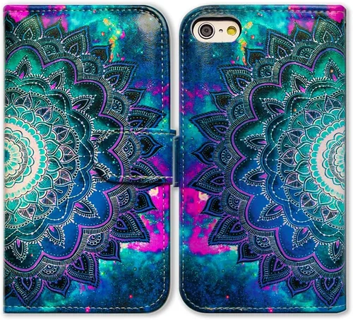 Vista 14 de Bcov Funda para iPhone SE 2022/iPhone SE 3ª Gen/iPhone SE 2020, Funda de piel con tapa de gato blanco y gato negro con ranura para tarjeta