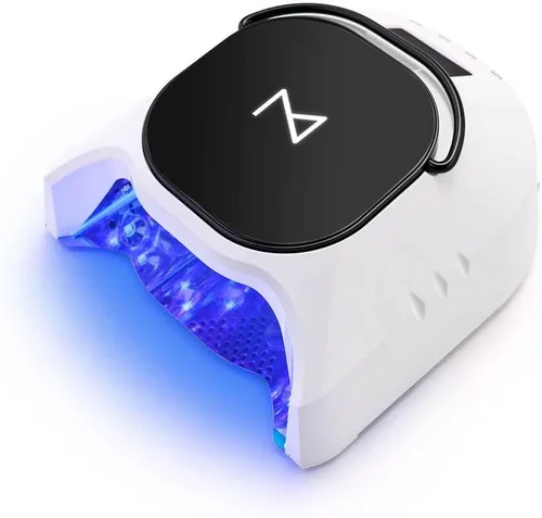 Vista 12 de M - GlowPro - Lámpara de curado de uñas híbrida profesional de 86 W inalámbrica recargable UV LED, secadora de uñas inalámbrica para uñas de gel