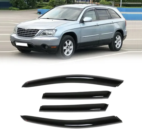 Vista 80 de Visera de ventana para Jeep Cherokee 1984-2001 (Excluye Modelo Limited), Protectores Guards Shields de lluvia de canal exterior, Deflector