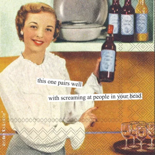 Vista 11 de Boston International IHR Anne Taintor, 20 unidades de servilletas de papel para cóctel y bebidas, 5 x 5 pulgadas, apreciadas (C824100)