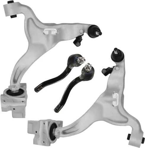 Vista 545 de Detroit Axle - Kit de brazos de control delanteros de 4 piezas para Nissan Cube 2009-2014, Nissan Versa 2007-2012 2 brazos de control inferiores