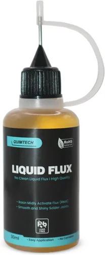 Gota de flujo de soldadura líquida (30 ml/1 oz.) | Flujo de soldadura líquida RMA | Flujo de soldadura | Soldadura eléctrica | Flujo líquido sin