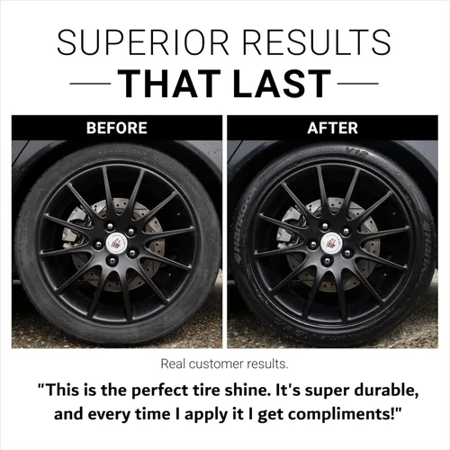 Vista 2 de CAR GUYS Spray de Brillo para Neumáticos El Brillo Perfecto Tratamiento de Neumáticos Duradero y Fácil de Usar Protección UV de Larga Duración