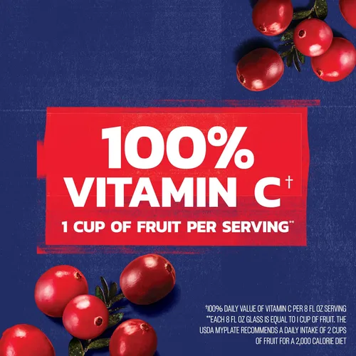 Vista 6 de Ocean Spray® Mezcla de jugo de arándano 100%, 10 onzas líquidas, 6 unidades (paquete de 1)