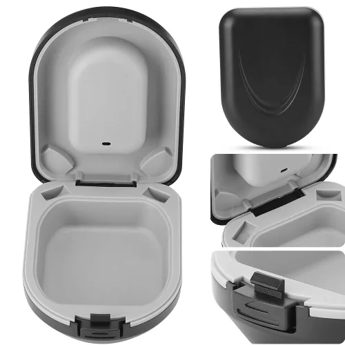 Vista 9 de Estuche para audífonos detrás de la oreja, resistente al agua, resistente a las caídas, caja protectora portátil, contenedor para audífonos