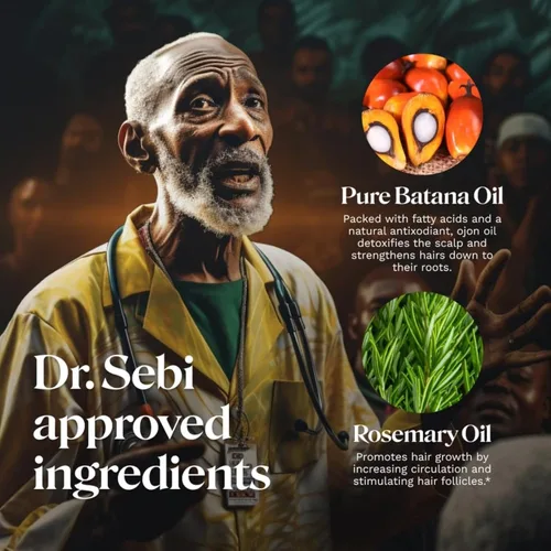 Vista 3 de Aceite de batana para el cabello, aceite para el cabello con romero para el crecimiento del cabello, aceite de batana 100% orgánico (2 unidades)