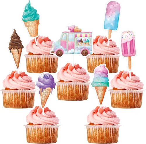 Vista 10 de WERNNSAI 36 decoraciones de dinosaurio para tartas – Decoración de cumpleaños de dinosaurio, decoración de cupcakes de dinosaurio, decoración