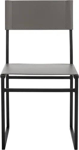 Vista 12 de SAFAVIEH Home Collection Layne Silla de comedor negra para sala de estar (totalmente montada)