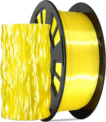 Vista 15 de Paquete de filamento PLA de 1.75 mm para impresora 3D: Brilla en verde oscuro/azul/púrpura/arco iris, un carrete transparente multicolor, cada