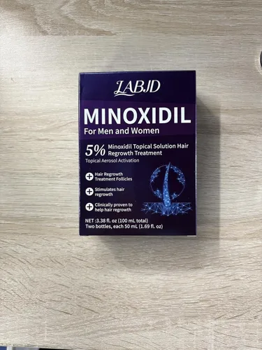 Minoxidil al 5% para hombres, 2 piezas de minoxidil para el crecimiento del cabello de hombres, suero de tratamiento tópico de minoxidil extra
