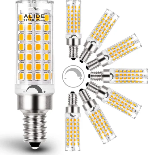 Vista 13 de ALIDE - Bombillas LED E12 de 100 W, equivalentes a 100 W, C7,2700 K cálidas