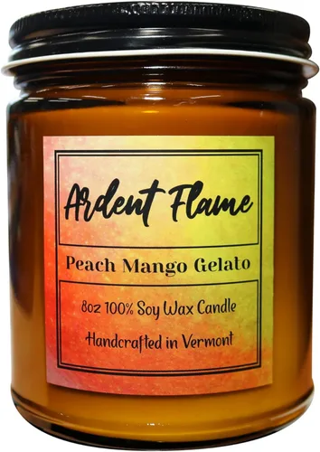 Vista 12 de Velas Canela y manzana crujiente Vela de cera de soja 100% natural para decoración del hogar Altamente perfumada Fragancia premium Hecho a