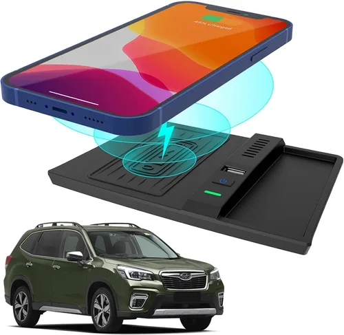 Cargador inalámbrico para Subaru Forester 2024 2023 2019 2020 2021 2022, para accesorios Subaru Crosstrek 2018-2023, para Subaru Impreza 2017-2023,