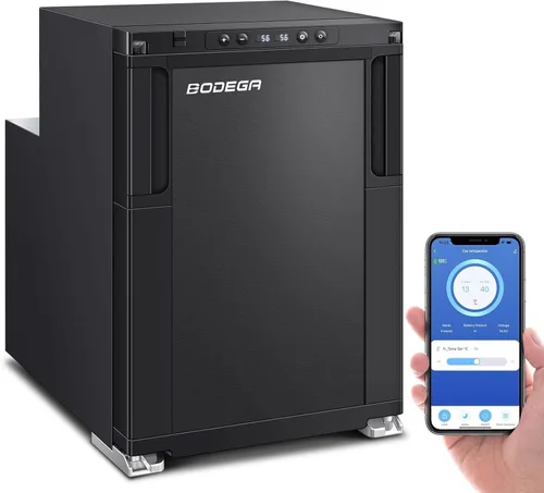 Vista 12 de BODEGA BODEGACOOLER Refrigerador de 12 Voltios, Refrigerador de RV con Control por APP, 65L (2.3 pies cúbicos) Refrigerador Congelador para RV