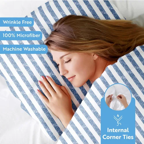 Vista 229 de Linen Market Funda de edredón individual para cama individual – Experimenta una comodidad similar a un hotel con una suavidad inigualable