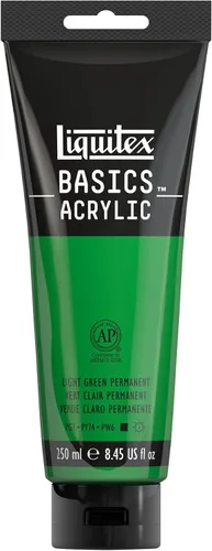 Vista 9 de Liquitex BASICS Pintura Acrílica, Tubo de 250ml (8.5 oz), Azul Ftalocianina