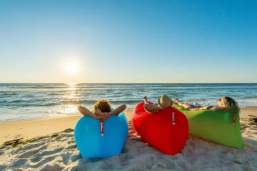 Vista 5 de Fatboy - Tumbona inflable con bolsa de transporte, Lamzac, la versión original. 1 Sofá inflable para uso en interiores o exteriores. Silla de aire