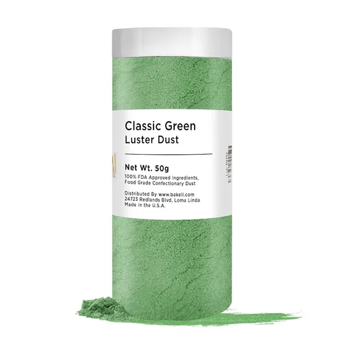 Vista 42 de BAKELL - Polvo colorante Luster Dust comestible Christmas Green, certificado Kosher, pintura y polvo 100 % comestible, de grado alimenticio, pintura