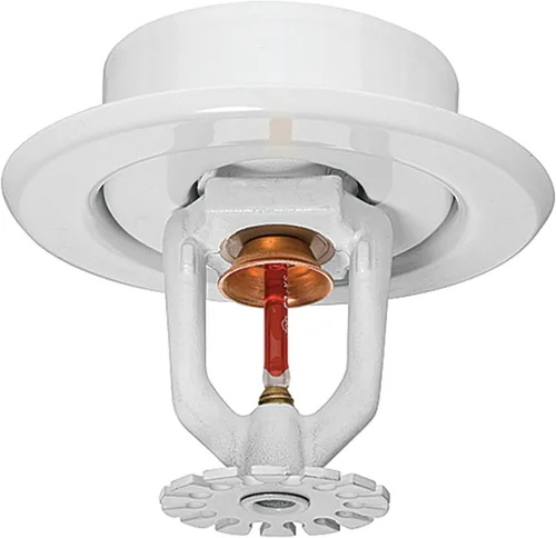 Vista 3 de Metal Magery IPS - Placa de cabeza de escudo para aspersor de incendios, 2 piezas, anillo blanco de 1/2 pulgada, paquete de 6