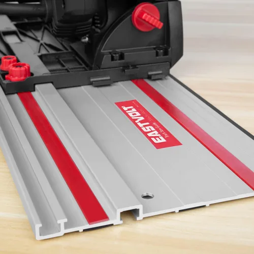 Vista 5 de Eastvolt Riel guía de sierra de riel de 55" para sierra de oruga, 1 rieles guía de 55 pulgadas y 2 abrazaderas en C para carpintería, EVGR03