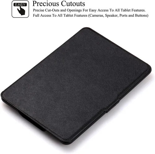 Vista 4 de REASUN Funda para Kindle Paperwhite 123, funda delgada con ranuras magnéticas para tarjetas con funda protectora de encendido y apagado automático